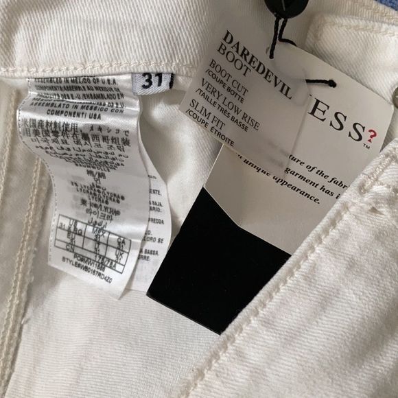 Guess Daredevil-Boot white Jeans low rise. - Picture 11 of 16